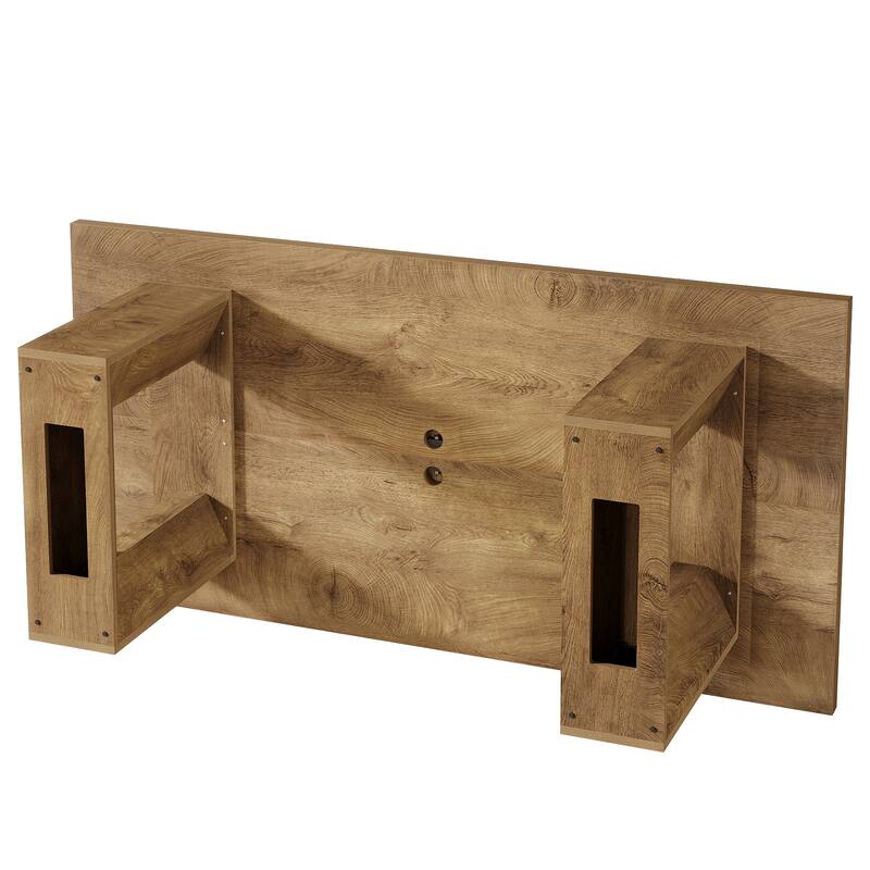 Dining Table for 6 People, 63'' Rectangular Kitchen Table with Strong ...