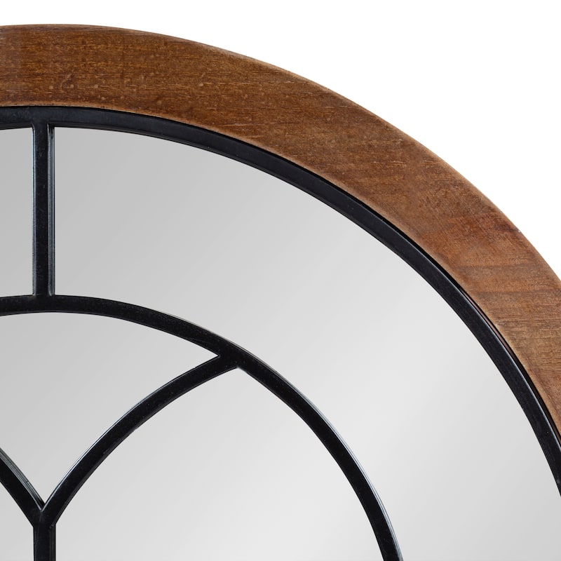 Kate and Laurel Joffrey Arch Windowpane Framed Wall Mirror