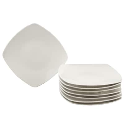 Gibson Zen Buffetware 8 Piece Dessert Plate