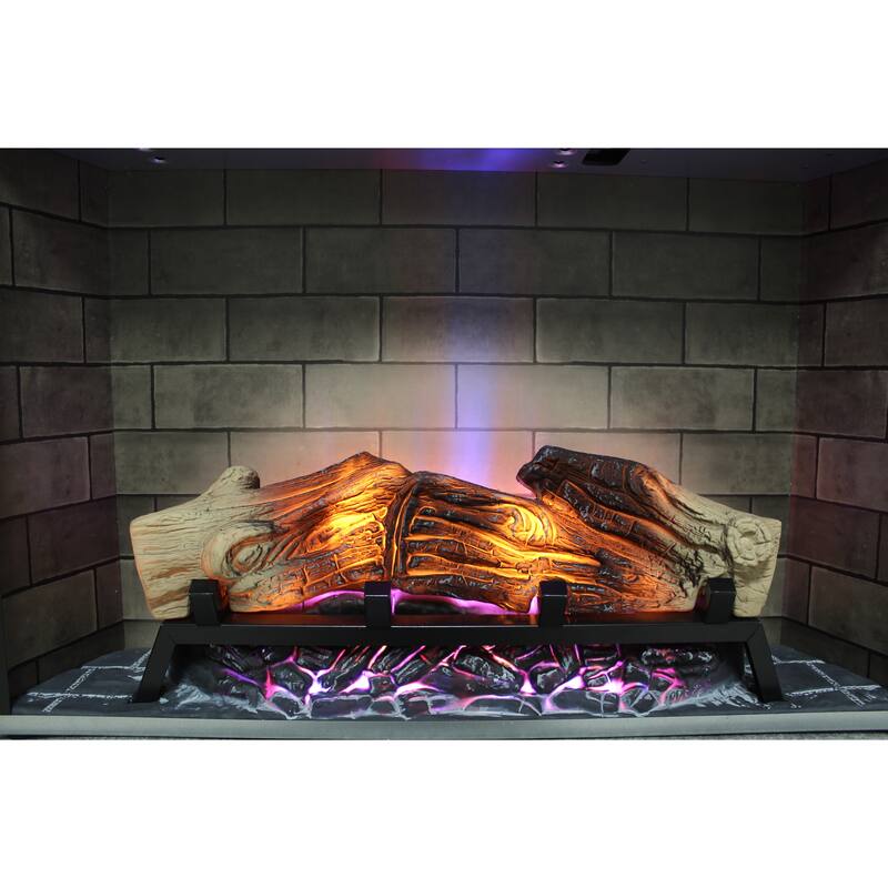 28-Inch Electric Fireplace Multicolor Flames Wall or Floor Use - 28” x 5.40” x 20”