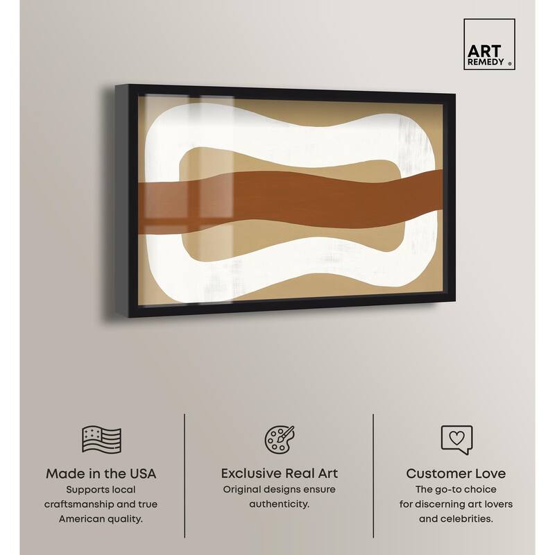Minimal Wavy I Shadowbox by Art Remedy