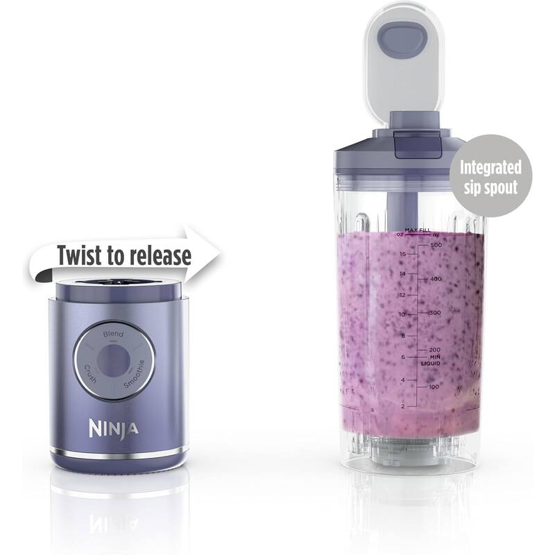 Ninja BC251LD Blast Max Cordless Blender, 22oz, Lavender - Certified Refurbished