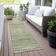 preview thumbnail 118 of 118, Machine Washable Indoor/Outdoor Modern Dotty Links Chantille Rug Sage - 2'3" x 7'6"