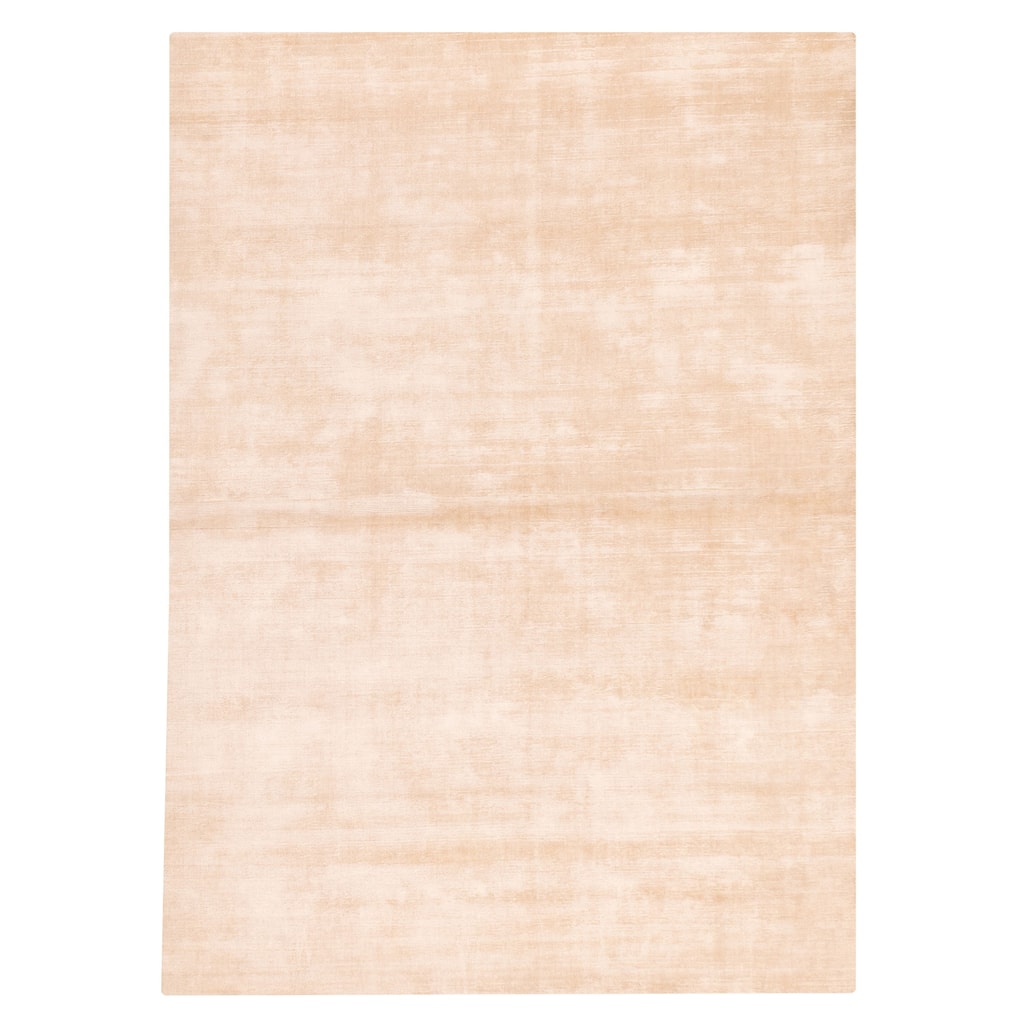 ECARPETGALLERY Hand Loomed Loreto Ivory Viscose Rug - 5'7 x 7'10
