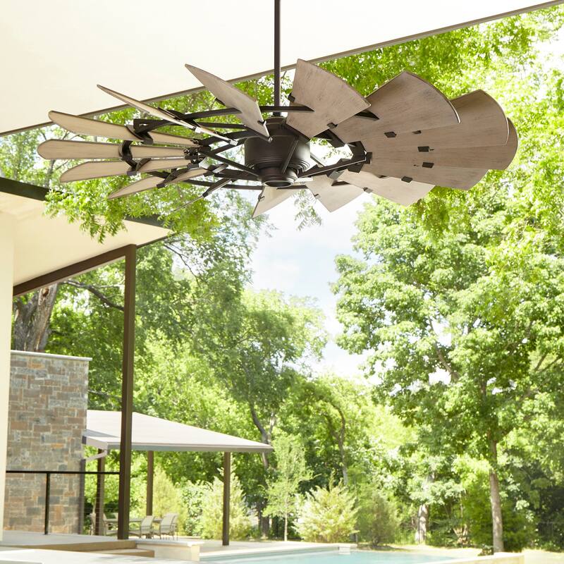 Quorum International Windmill 60" 15 Blade Indoor / Outdoor Ceiling