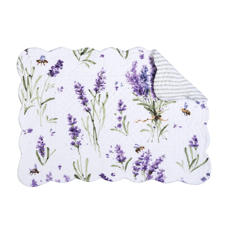 Lavender Fields Quilted Placemat Set 6