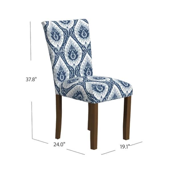 dimension image slide 0 of 7, HomePop Classic Parsons Medallion Dining Chair (Set of 2)