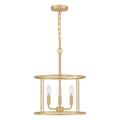 Quoizel Abner 3-Light Open Cage Transitional Pendant Light