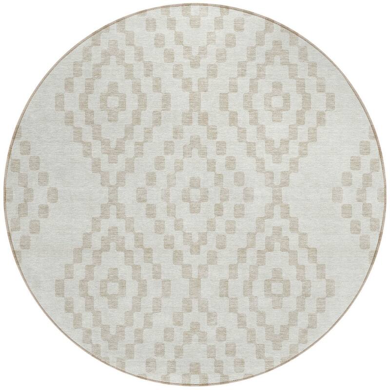 HomeRoots Geometric Transitional Rectangle Outdoor Rug
