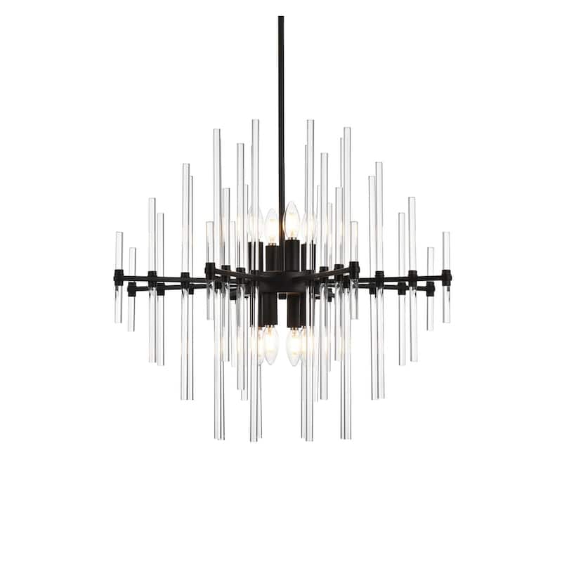 Samuel 27 inch Crystal Rod Pendant - N/A