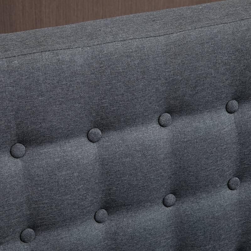 Upholstery Wingback Double Sofa Armless Couch