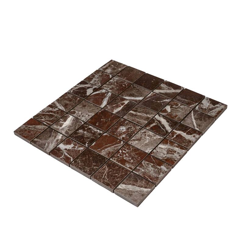 Regalia 12x12 in. Matte Gres Porcelain Uniform Square Mosaic Wall and Floor Tile (5.82 sq ft/case, 6-Pack)
