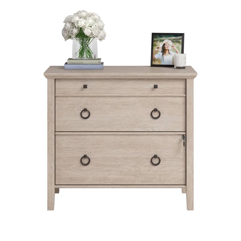 Lateral File, File Cabinet , Office Storage Cabinet Brown finish