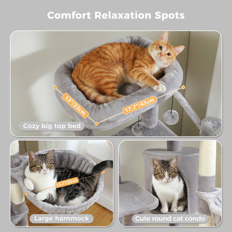 Multi-Level Cat Tree - Gray