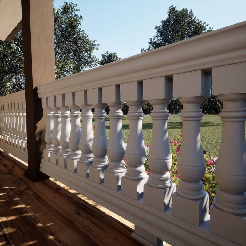 Fiberthane 700 Series Bradford Baluster, Factory Primed