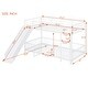 preview thumbnail 2 of 5, Metal Bunk Bed with Slide and Funny Guardrails Home