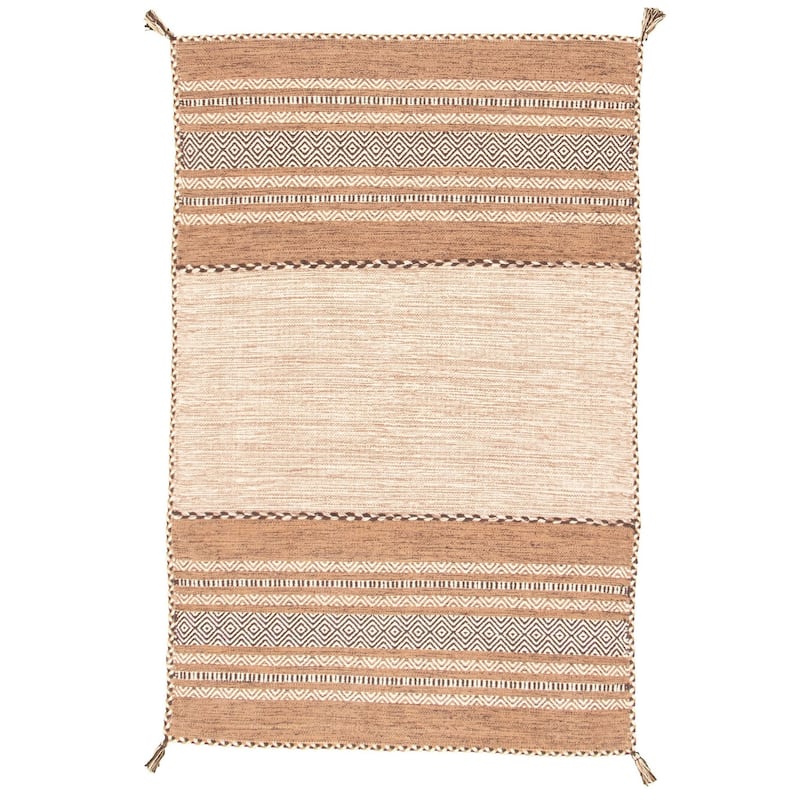 ECARPETGALLERY Arizona Flat-weave Wool Kilim Area Rug