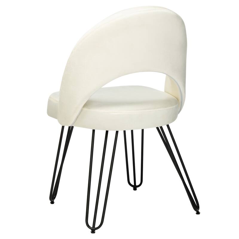 SAFAVIEH Ronna Velvet Retro Navy Side Chair (Set of 2) - 21Wx24Dx32H
