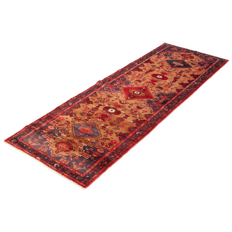ECARPETGALLERY Hand-knotted Anadol Brown Wool Rug - 3'7 x 10'0