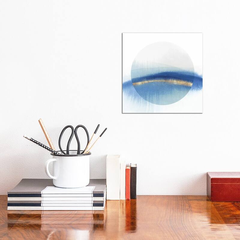 iCanvas "Indigo Eclipse I " by Isabelle Z Canvas Print - 12x12x0.75