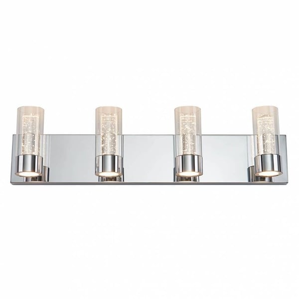 Artika Ratio Bathroom Vanity Light Fixture 4 Light Chrome Finish Overstock 31893803