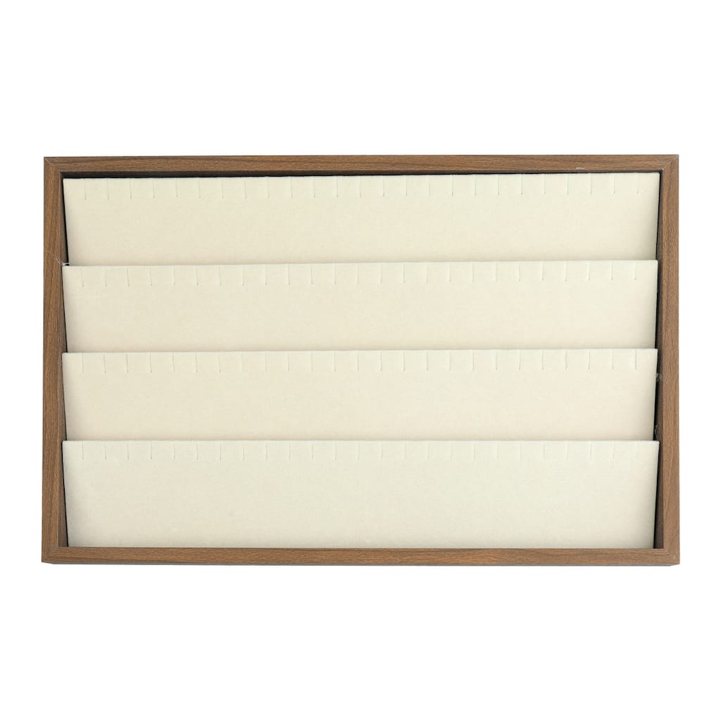 Velvet Jewelry Organizer Trays with Removable Dividers for Drawers, Girls' Jewelry Organizer Drawer Inserts Display Storage