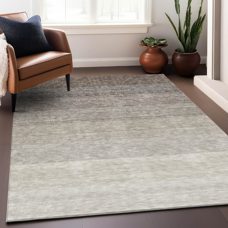 Premium Washable Super Soft Ombre Mod Mayfield Rug - Brown - 10' x 14'