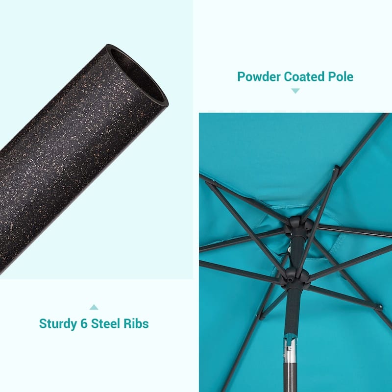 Bonosuki 7.5-foot Waterproof Sunshade Canopy Patio Umbrella