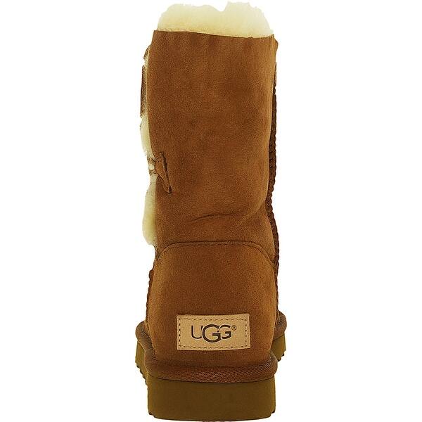 Shop Ugg Women S Bailey Button Ii High Top Sheepskin Boot