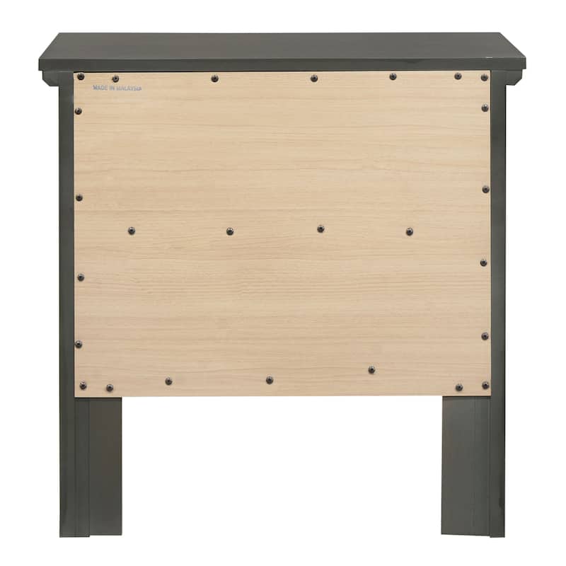 Primo Transitional Wood 2-drawer Nightstand Table