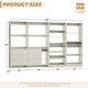 preview thumbnail 9 of 13, Cimly Set of 4 Closet Organizer with Drawers and Shoe Rack, Freestanding Closet System with Hanging Rods