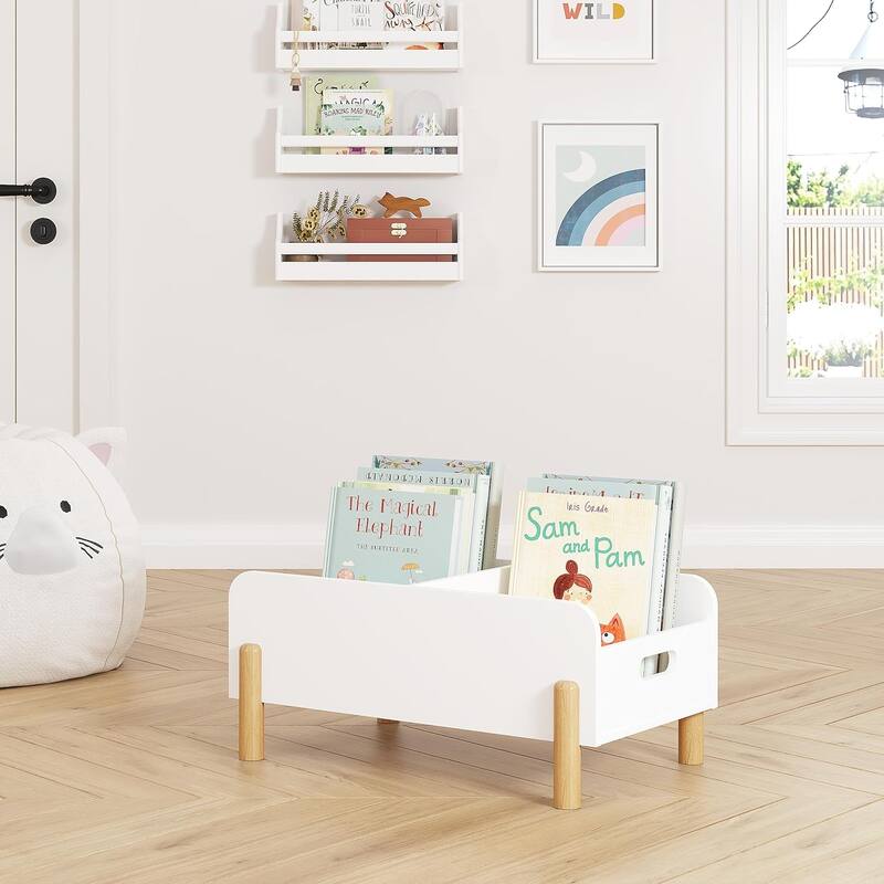 COSTARS Kids Bookshelf Small Childrens Bookcase, Toddler Book Rack, Wooden Book Display Shelf for Classroom Kids Room