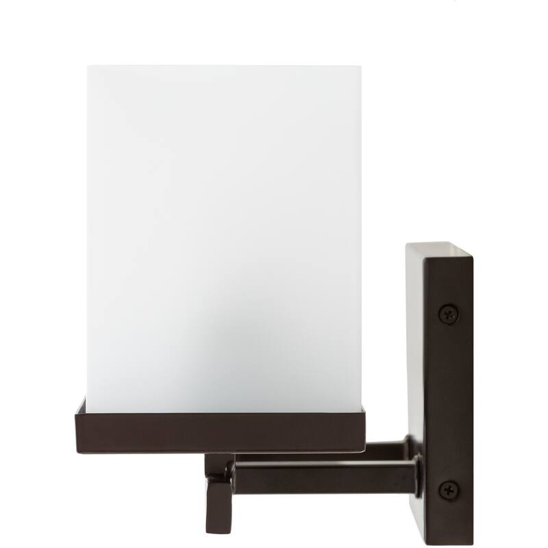 Lumi Frosted Glass 2-light Wall Sconce - 7.25"H x 12.5"W x 6"D