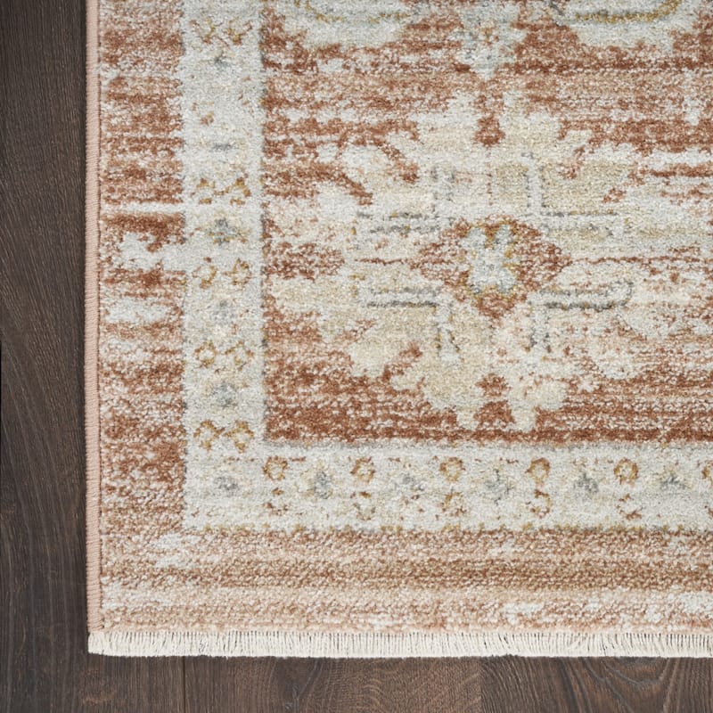 Leja Power Loomed Distressed with Fringe Area Rug By HomeRoots - 54' X '30' X '0.39