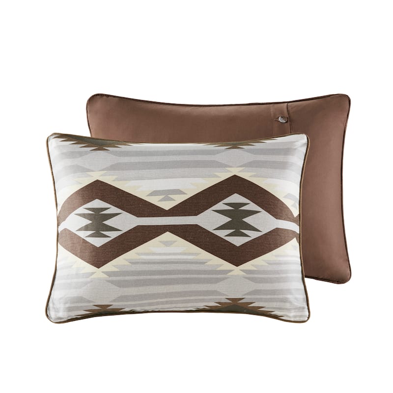 Woolrich Bitter Creek Grey/ Brown Oversized Comforter Set