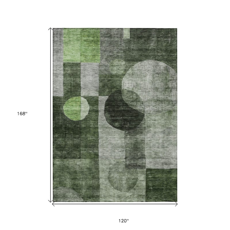 HomeRoots Geometric Transitional Rectangle Outdoor Rug
