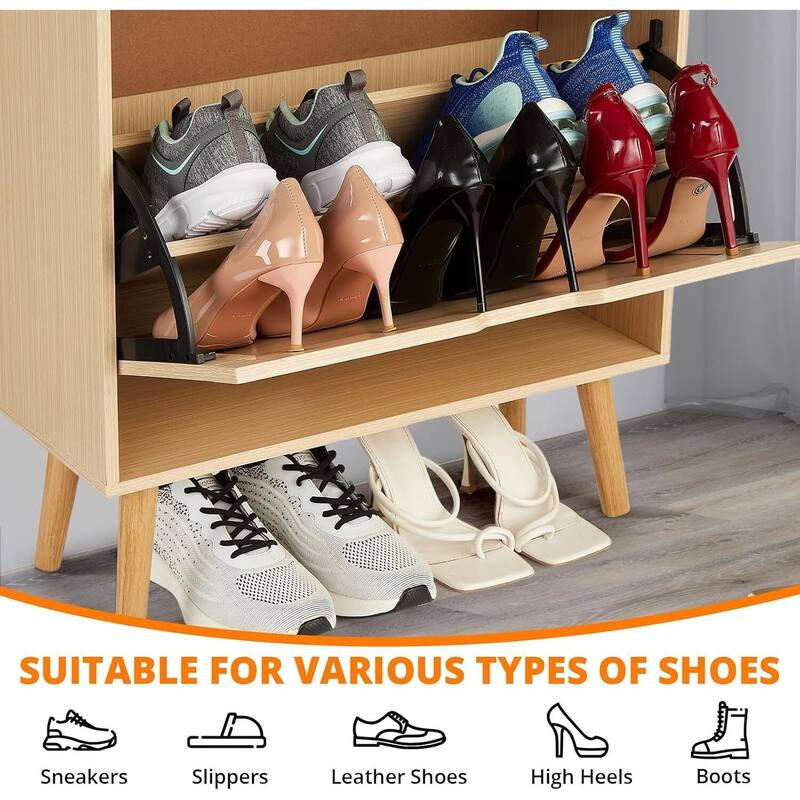 Space-Saving 3 Flip Drawers Shoe Cabinet for Entryway Hallway