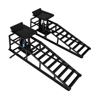 Chevron Ramp Hydraulic Car Ramps, 2 Pack Car Ramp High Lift, 11000 LBS Automotive ...