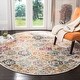 preview thumbnail 20 of 18, SAFAVIEH Madison Avery Boho Chic Distressed Area Rug - Ivory/Aqua - 5' 3" x 7' 6"
