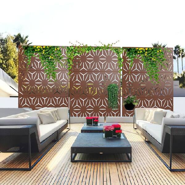 Privacy Screen Free Standing Star