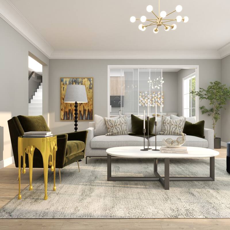 Aluminum Metal Accent, Console, and Coffee Table Collection with Drip Melting Design and Smoke Shaded Glass Top Multiple Colors