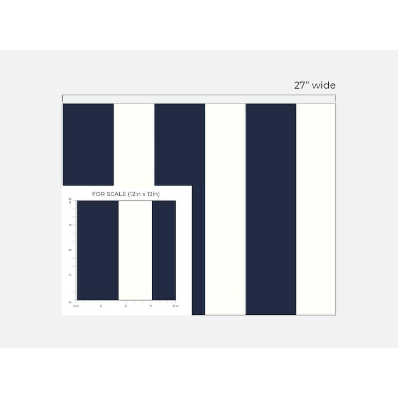 Luxe Haven Designer Stripe Peel and Stick Wallpaper