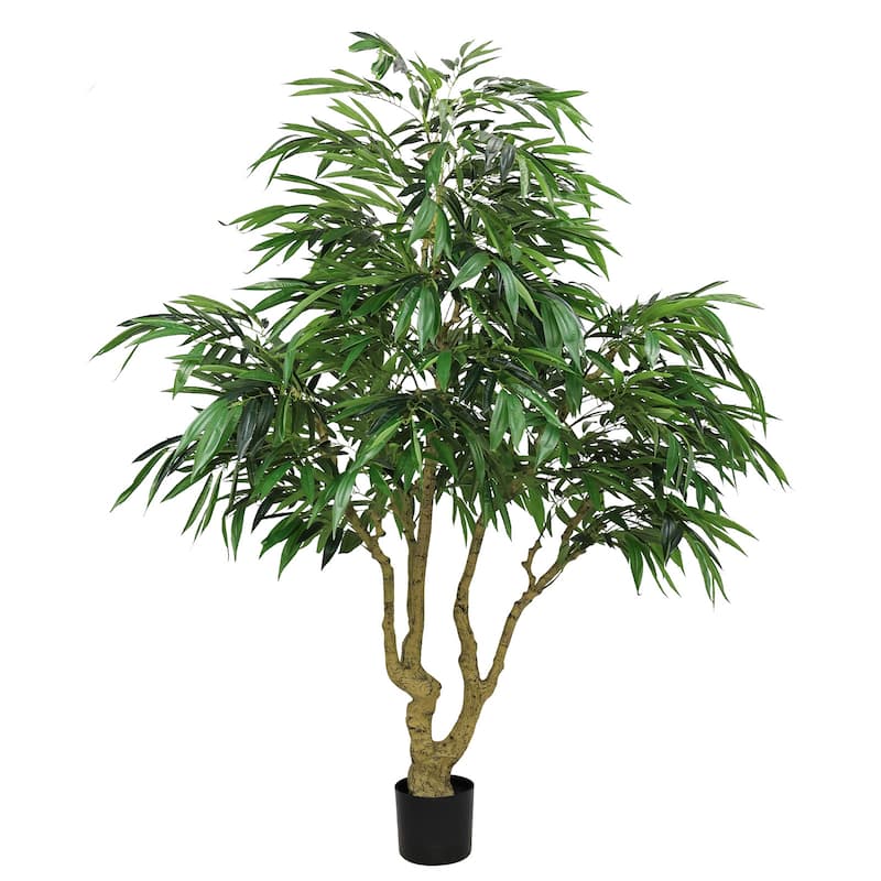 7FT Artificial willow Tree, Indoor Faux slik Greenery Plant for Home, Apartment, or Office Decoration, 1pc/set