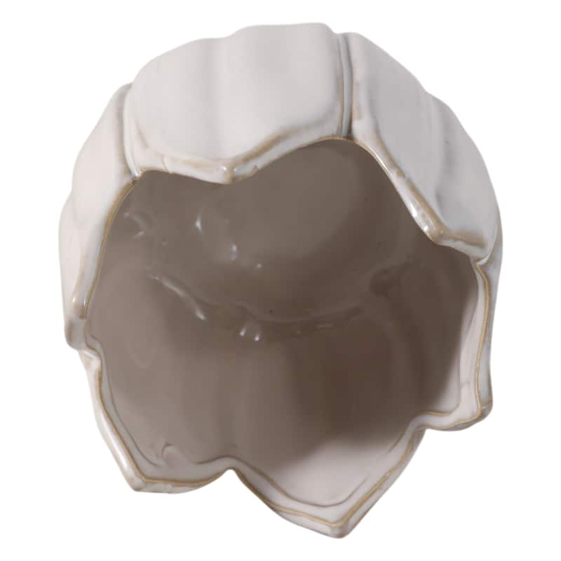 Ceramic Leaf Shaped Storage Bowl - 4"