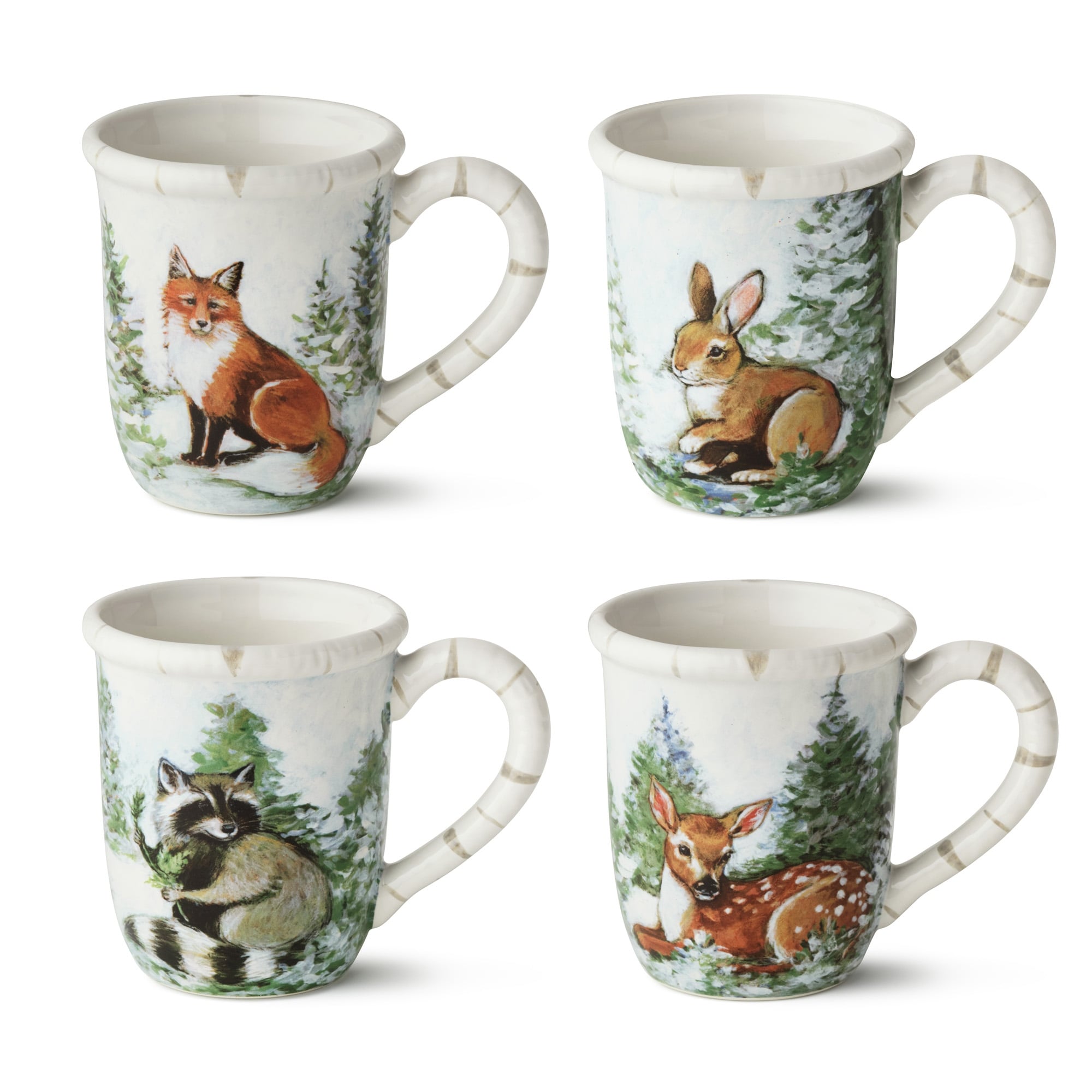 Certified International Winter Cabin Set of 4 Mug 16 oz. asst.