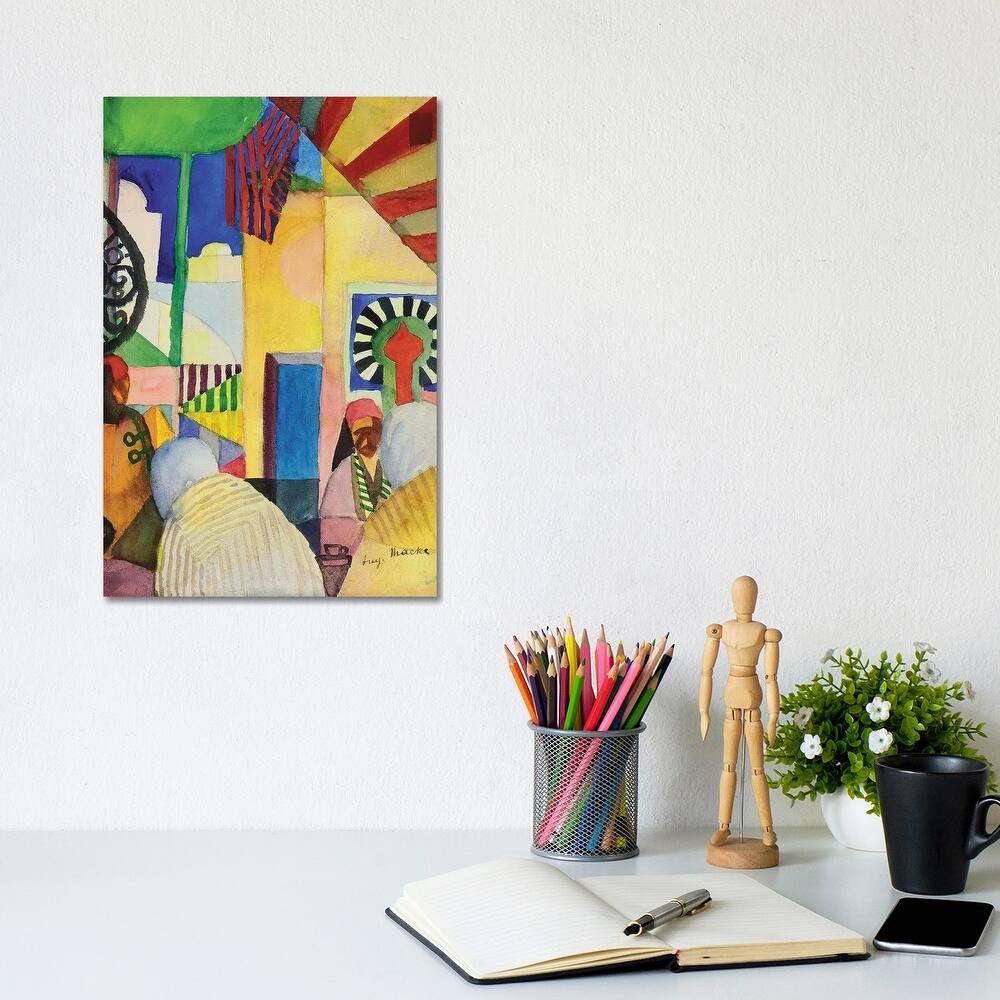 iCanvas "In the Bazaar, 1914 " by August Macke Canvas Print