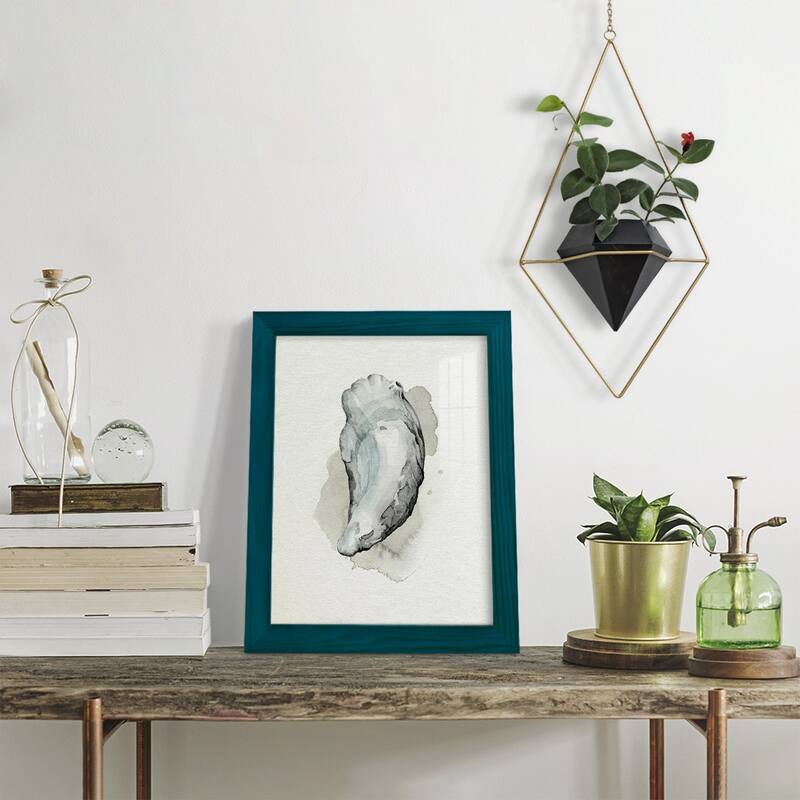 Oysters on the Bay II -Framed Print w/glass-Cherry Red