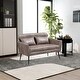 preview thumbnail 5 of 36, Loveseat, Lounge Sofa, Double Seat Removable Headrest with 2 Pillows