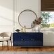 preview thumbnail 12 of 51, Clihome 3 Door Glossy Media Storage Sideboard Accent Cabinet