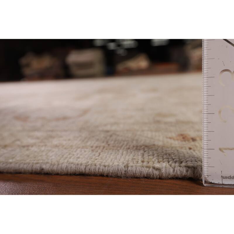 Vegetable Dye Oushak Large Area Rug Handmade Wool Carpet - 10'1" x 13'9"